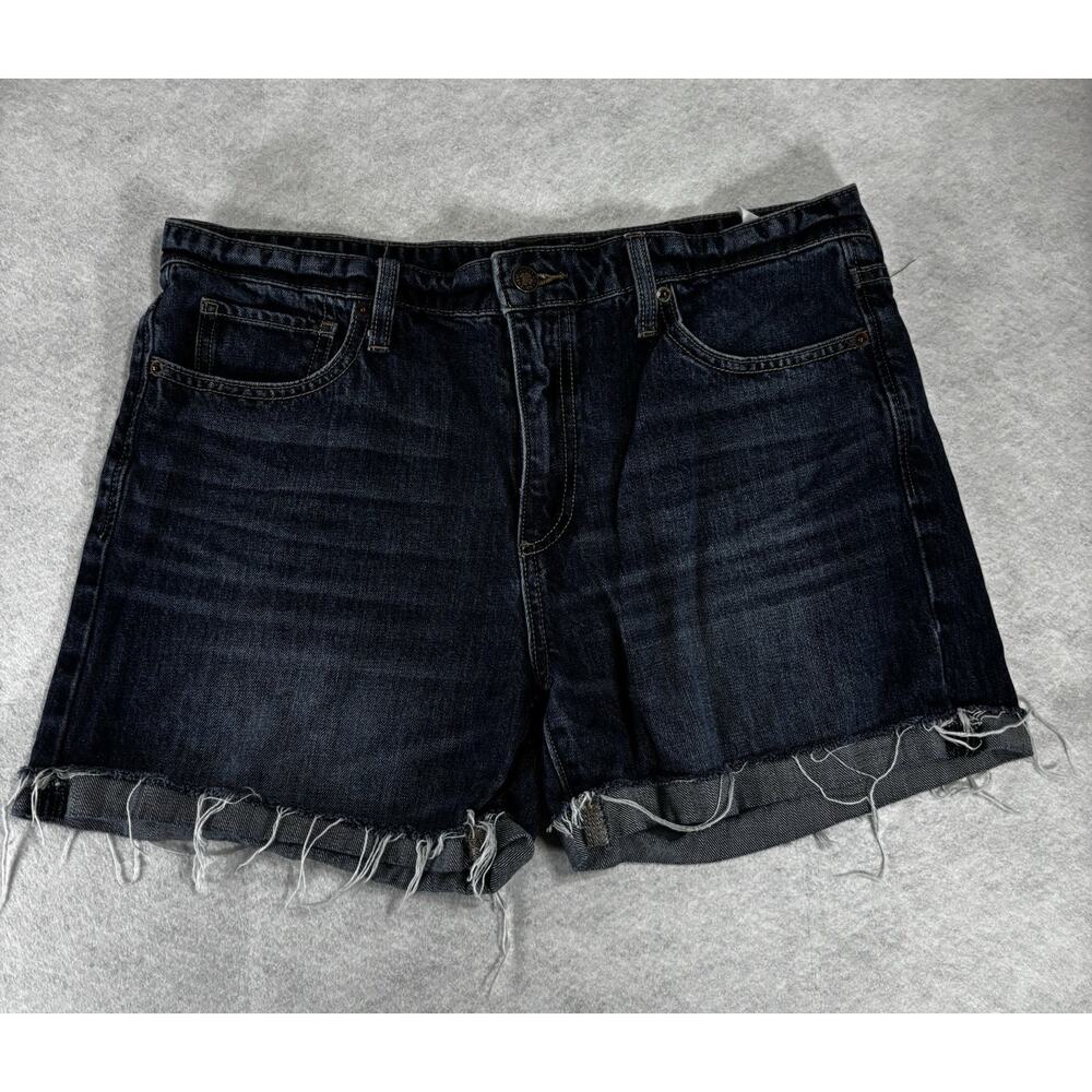 Lucky Brand Boyfriend Denim Shorts Womens 10/30 Raw Hem Cuffed Casual Y2K Style